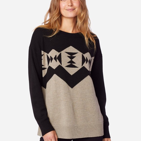 Pendleton Sonora Merino Pullover Sweater, Size S, Black and Tan - Picture 7 of 7